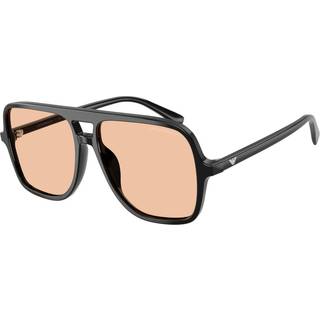 Emporio Armani Mand EA4252U 501793 Solbriller Acetat Sort Orange Pilot Normal