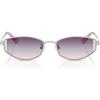 Swarovski Kvinde SK7035D 4001U7 Solbriller Metal Sølv Violet Rund Normal Skygge - Sølv