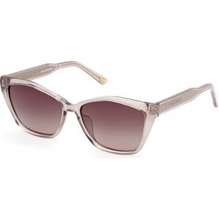 Skechers SE00035 Polarized 57H 54 Solbriller Kvinder Brun - Transparent Beige Brown - 54mm