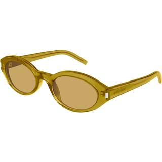 SAINT LAURENT Kvinde SL 567 004 Solbriller Acetat Grøn Brun Rund