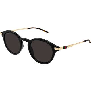 Gucci Mand GG1890S 001 Solbriller Acetat Sort Grå Rund