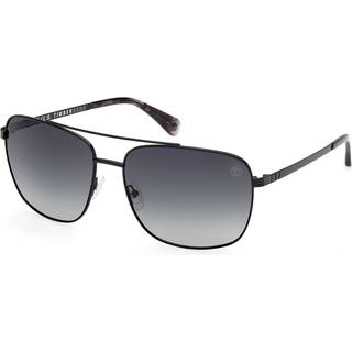 Timberland Mand TB00044 01D Solbriller Metal Sort Røg Firkantet Polariseret