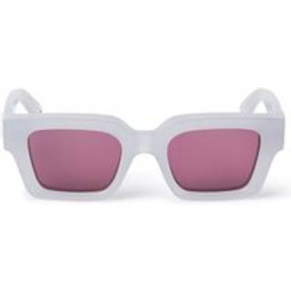 Off-White Unisex OERI008 Virgil 0928 grey burgundy Solbriller Acetat Grå Bordeaux Firkantet Normal