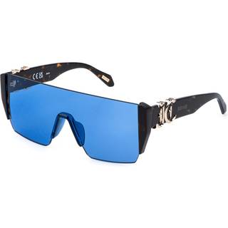 Just Cavalli Unisex SJC112 722 Solbriller Acetat Havana Blå Maske Normal