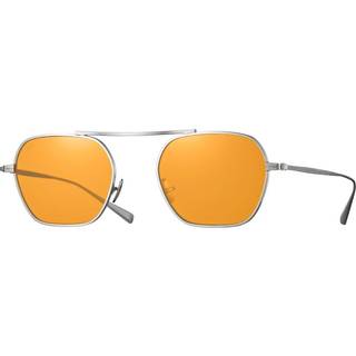 Eyevan Stripes Sun BC 52 Solbriller Mænd Silver - Brushed Chrome Silver - 52mm