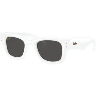Ray - Ban Unisex RB4940 WAYFARER PUFFER 671/87 Solbriller Nylon Hvid Sort Firkantet Normal