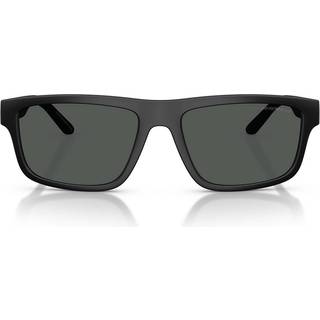 Emporio Armani Mand EA4244U 500187 Solbriller Injiceret Sort Grå Firkantet Normal