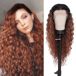 Glam21usa hd blonder front paryk dybe bølge 13x6 glueless usynlig gennemsigtig blonder frontal parykker præpluckeret menneske hår blandes lang sc