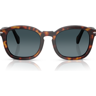 Persol Unisex PO0082S 24/S3 Solbriller Acetat Skildpadde Blå Geometrisk Polariseret Skygge