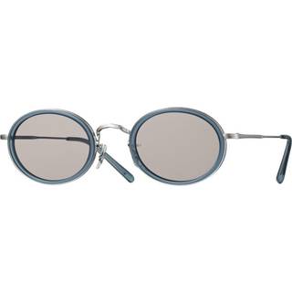 Eyevan E-0516 IBL/BC 47 Solbriller Mænd Blue - Brushed Chrome Silver - 47mm