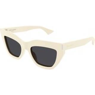 SAINT LAURENT Kvinde SL 759 004 Solbriller Acetat Elfenben Sort Cat Eye