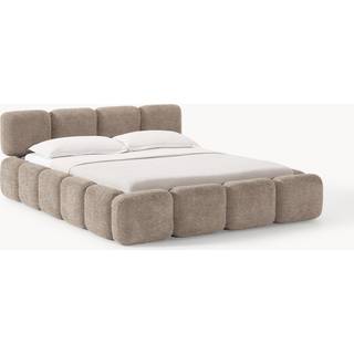 Polsterseng Tayla i teddy-bouclé med opbevaring