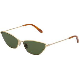 Retrosuperfuture Unisex JGV Spillo Light havana Solbriller Metal Guld Grøn Cat Eye Normal