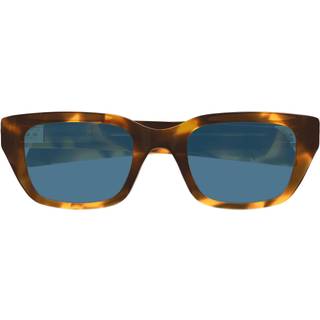Bottega Veneta Unisex BV1393S 006 Solbriller Acetat Havana Blå Firkantet