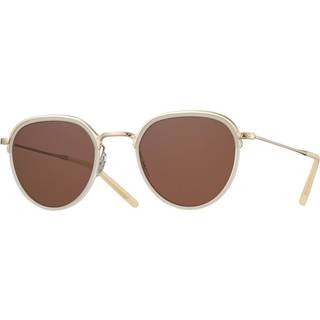 Eyevan Romney WG 48 Solbriller Mænd Hvid - Gold - 48mm