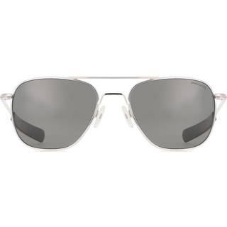 Randolph Engineering Aviator Polarized AF483 55 Solbriller Mænd Silver - 23K White Gold - 55mm