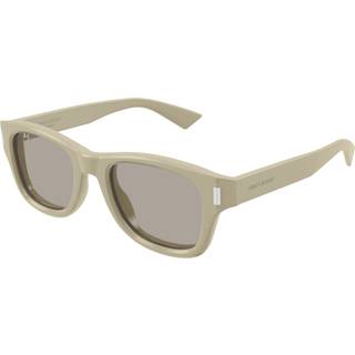 SAINT LAURENT Mand SL 801 003 Solbriller Acetat Grøn Grå Rund - Grøn