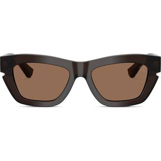 Burberry Kvinde BE4454 411673 Solbriller Acetat Brun Brun Cat Eye Normal