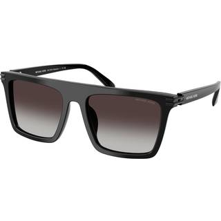 Michael Kors Mand MK2249U EDGEWATER 30058G Solbriller Acetat Sort Grå Firkantet Normal Skygge