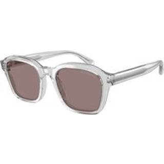 Emporio Armani Mand EA4245U 62507N Solbriller Acetat Transparent Brun Geometrisk Normal