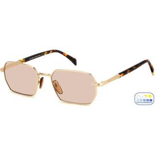 DAVID BECKHAM Mand DB 1174/S J5G/3O Solbriller Metal Guld Rosa Firkantet Fotokromatisk