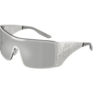 Dolce & Gabbana Kvinde DG2317 05/8V Solbriller Metal Sølv Sølv Firkantet Spejlet