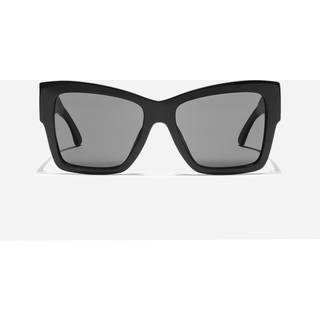 Dolce & Gabbana Kvinde DG4493 501/87 Solbriller Acetat Sort Grå Firkantet Normal