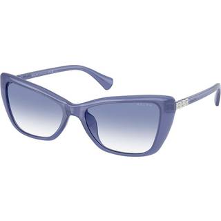 Ralph Lauren Kvinde RA5332U 6248X0 Solbriller Injiceret Violet Blå Cat Eye Normal Skygge