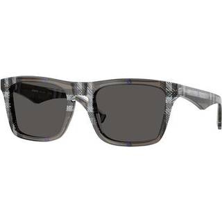 Burberry BE4434F Asian Fit 414787 57 Solbriller Mænd Grå - Checkered Lichen Grey - 57mm