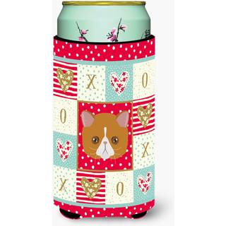 """"Caroline's Treasures CK5117TBC Eksotisk korth?ret kat H?j dreng Hugger kold-drik-koozies Multicolor""""