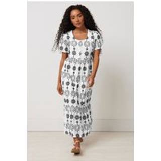 M & Co Petite Broderiknap 100% BomuldskjoleEU 40 Petite (UK 12 P)