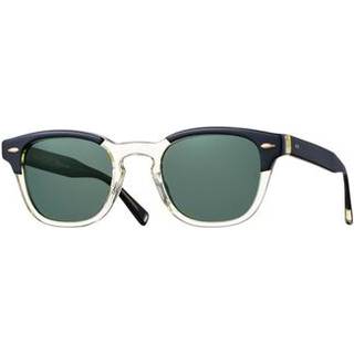 Eyevan Webb Sq-E Sun PBK/ECR-BK 47 Solbriller Mænd Gul - Transparent Ecru Yellow Piano Black Lami - 47mm