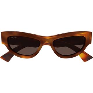 Gucci Kvinde GG1834S 002 Solbriller Acetat Havana Brun Cat Eye