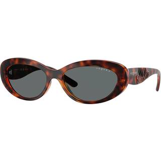 VOGUE EYEWEAR Kvinde VO5630S W65681 Solbriller Nylon Brun Grå Rund Polariseret