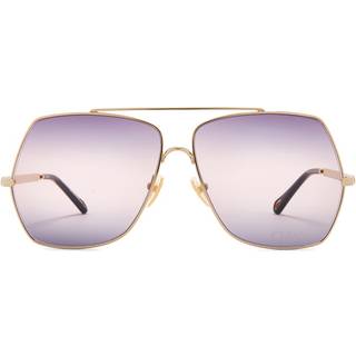Chloé Kvinde CH0278S 005 Solbriller Metal Guld Violet Firkantet