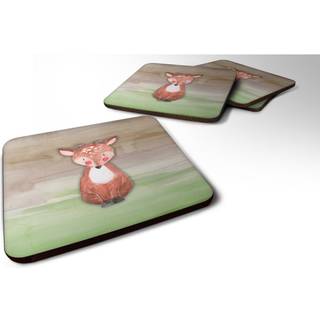 """" Caroline's Treasures Baby Deer Watercolor Decorative Coasters 3.5 Multicolor """"