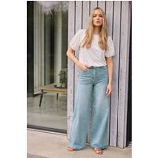 Lts Tall Blue Light Wash Wide Leg Palazzo Jeans Ex Long > 12 Lts | Tall Women's Wide Leg Jeans - Ex Long 12
