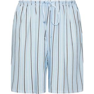 Yours Curve Yours Curve Blue Stripe Shorts