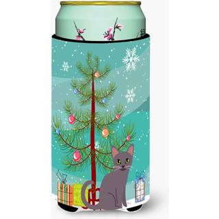 """"Caroline's Treasures Korat Cat Merry Christmas Tree High Boy Beverage Insulator Hugger Multicolor""""