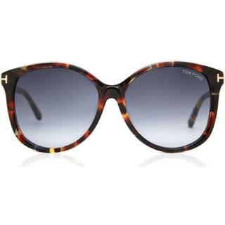 Tom Ford FT0275 ALICIA 55W 59 Solbriller Kvinder Blue - Tortoiseshell - 59mm