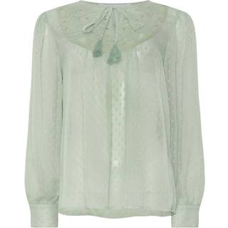M & Co M & Co Green Long Sleeve Boho Blouse
