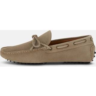 BOGGI MILANO Herren Mokassins beige Velours