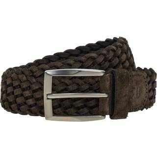 BOGGI MILANO Herren Gürtel braun Veloursleder