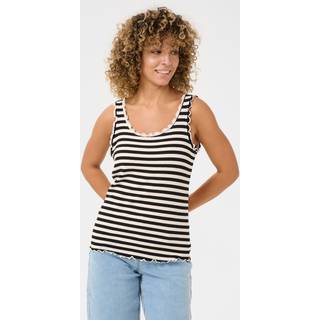 Cream Crribba Stripe Top Toppe & T-Shirts 10613847 Pitch Black Stripe (MEDIUM)