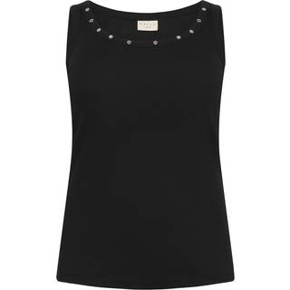 Kaffe Curve Kccarina Eyelets Tank Top Toppe & T-Shirts 10583732 Black Deep (XLARGE)