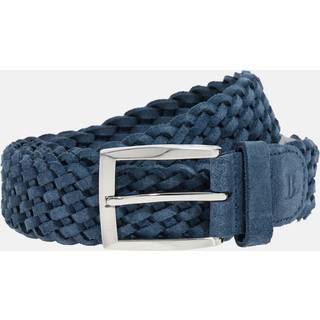 BOGGI MILANO Herren Gürtel blau Veloursleder