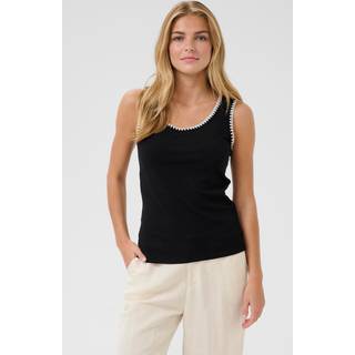 Cream Crribba Top Toppe & T-Shirts 10613743 Pitch Black (XSMALL)