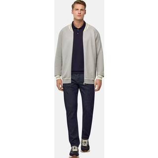 BOGGI MILANO Herren Sweatjacke grau unifarben
