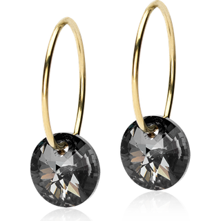 Blomdahl Gt Round Black Diamond Titanium Øreringe