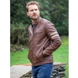 Lakeland Leather Lakeland Leather Brown Charlie II Racer Jacket